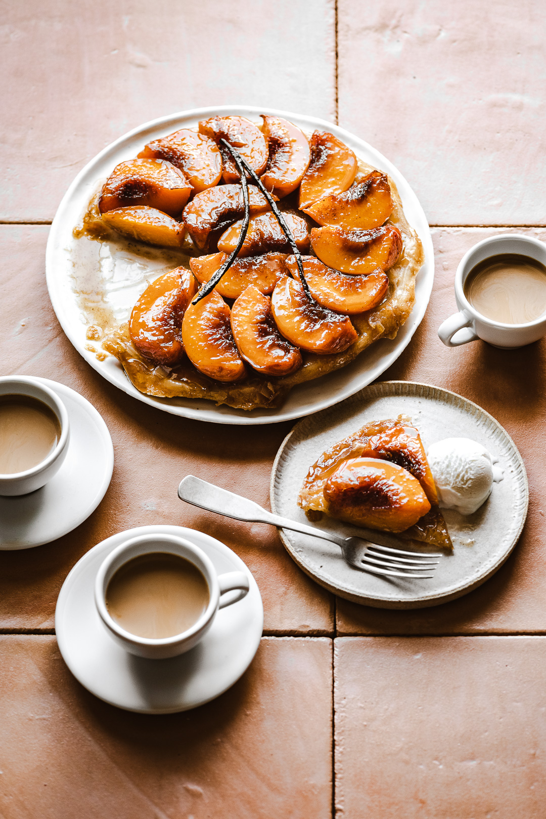 Easy Peach Tarte Tatin (for beginners) - Two Kooks In The Kitchen